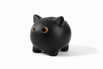 Black Cat Piggy Bank