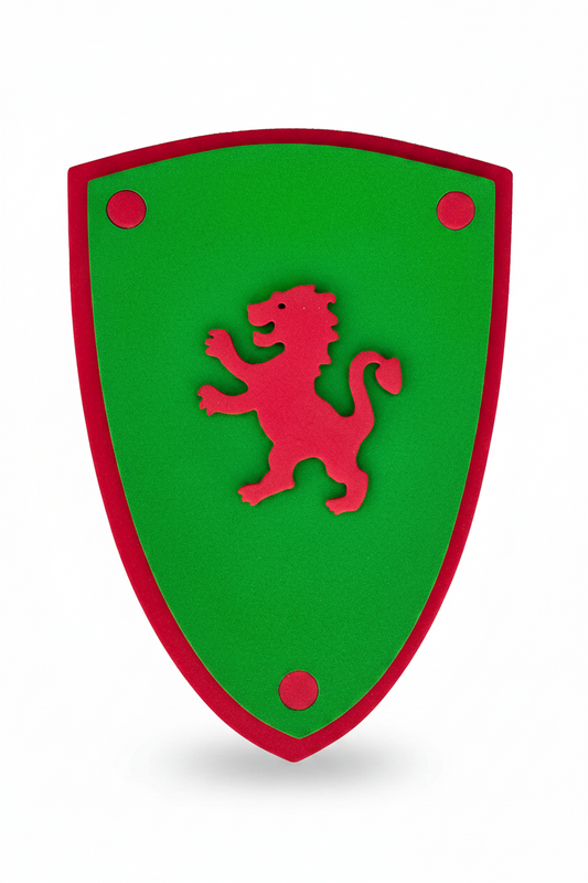 Bouclier Softik Vert avec Lion
