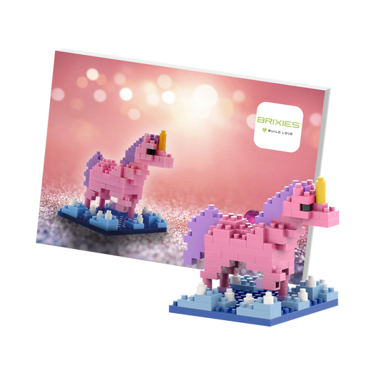 BRIXIES Unicorn postcard