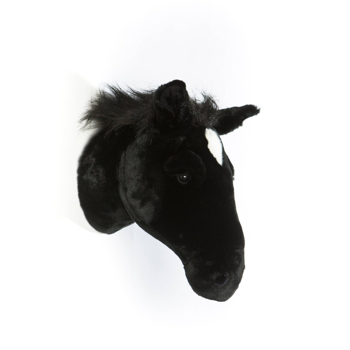 Pierre the Black Horse Plush Wall Decor
