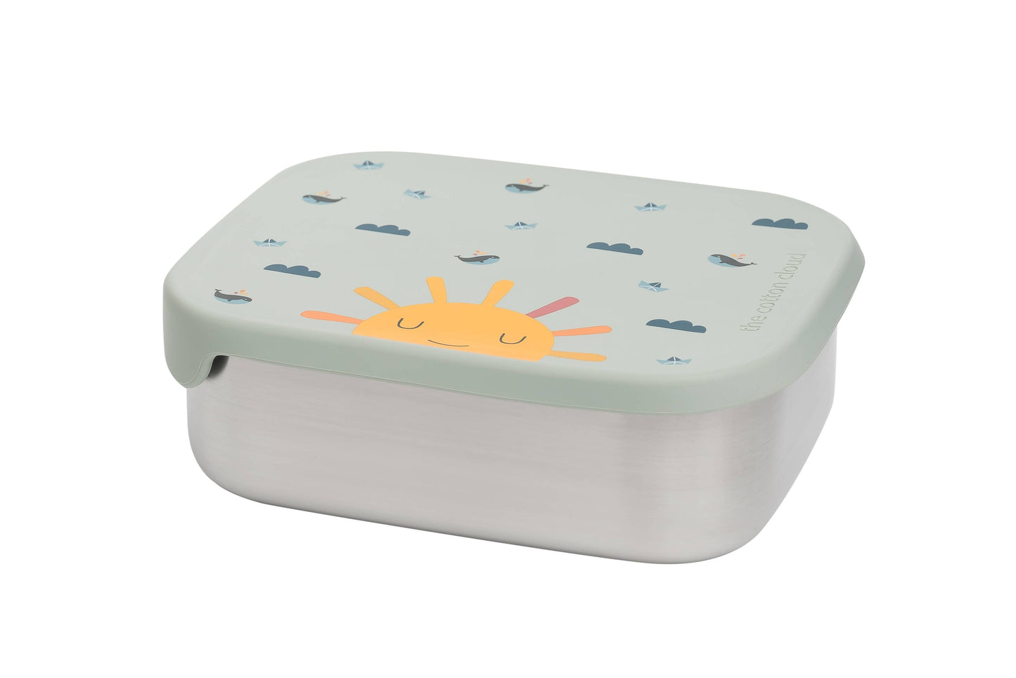 Origami-Lunchbox aus Edelstahl mit Fächern für Kinder