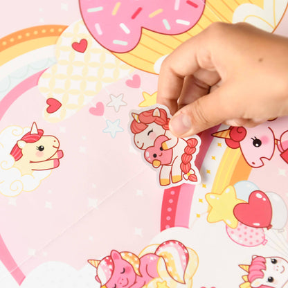 Creative posters in sticker form - unicorns