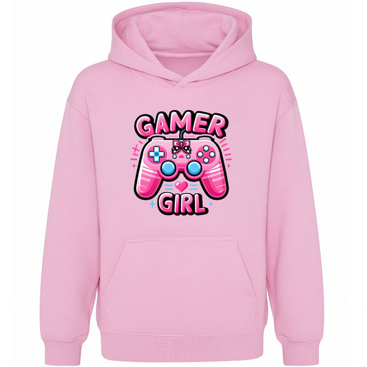 Sweat à capuche gymnastique – Fringoo gaming rose for Girls Cotton Rich Soft Hooded – gaming Pad rose