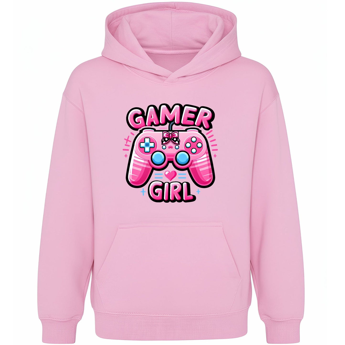 Sweat à capuche gymnastique – Fringoo gaming rose for Girls Cotton Rich Soft Hooded – gaming Pad rose