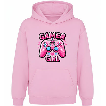 Sweat à capuche gymnastique – Fringoo gaming rose for Girls Cotton Rich Soft Hooded – gaming Pad rose