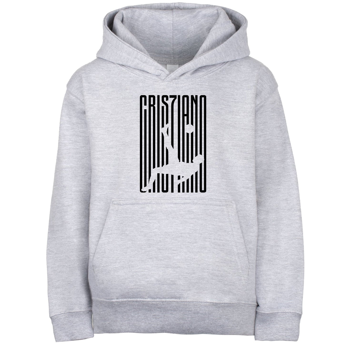 Fringoo gamer Sweat à capuche gris garçon Cotton Rich Soft Hooded Sweatshirt- Cristiano Kick gris