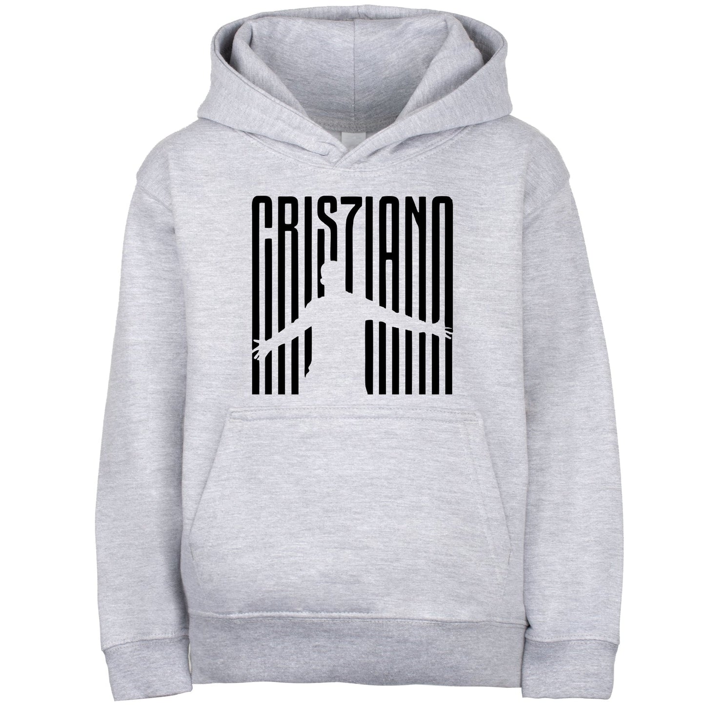 Fringoo gamer Sweat à capuche gris garçon Cotton Rich Soft Hooded Sweatshirt- Cristiano gris