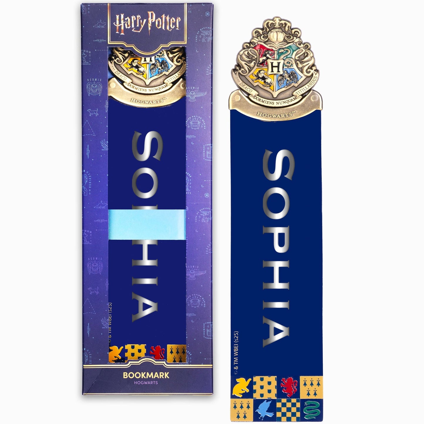 Harry Potter Crest Bookmark Navy bleu