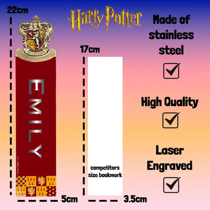 Harry Potter Crest Bookmark Burgundy