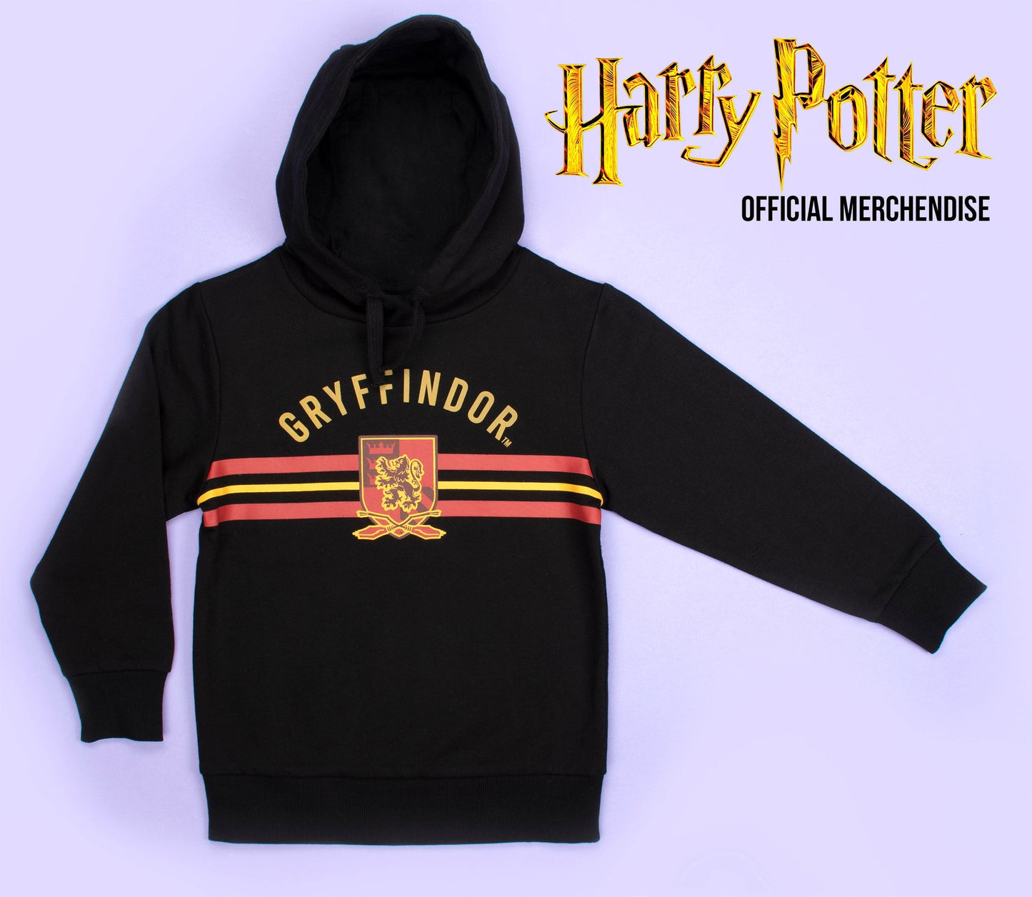 Harry Potter Sweat à capuche – noir and Yellow