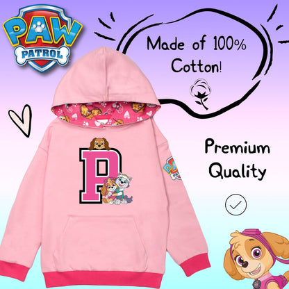 Pat’ Patrouille Sweat à capuche fille- rose