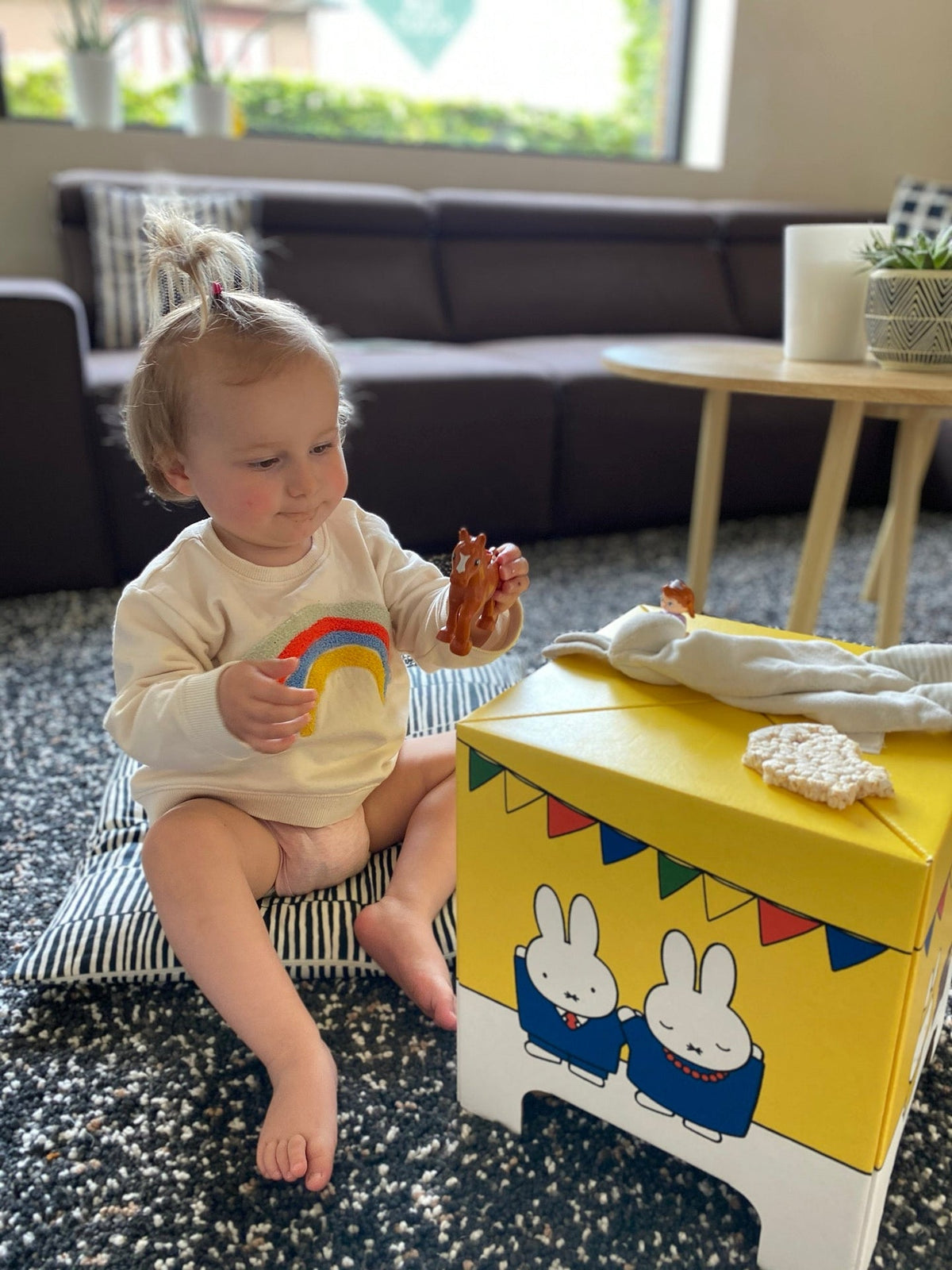 Miffy Rabbit Cardboard Stool
