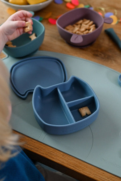 Bol d'apprentissage en silicone Lili Mustard