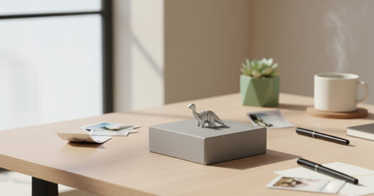 Magnetischer Fotohalter mit Dinosaurier-Motiv