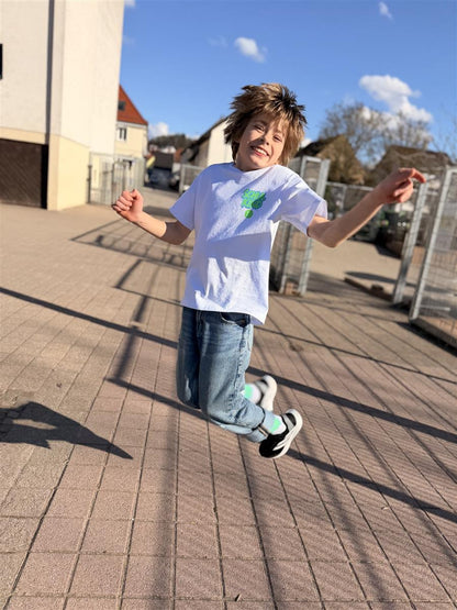 T-shirt Schulkind Graffiti vert – vue produit 5