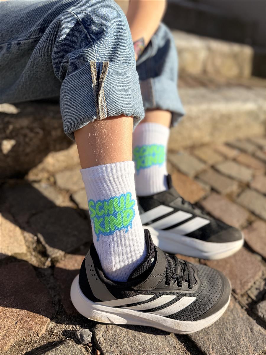 Chaussettes Schulkind Graffiti vert – vue produit 4