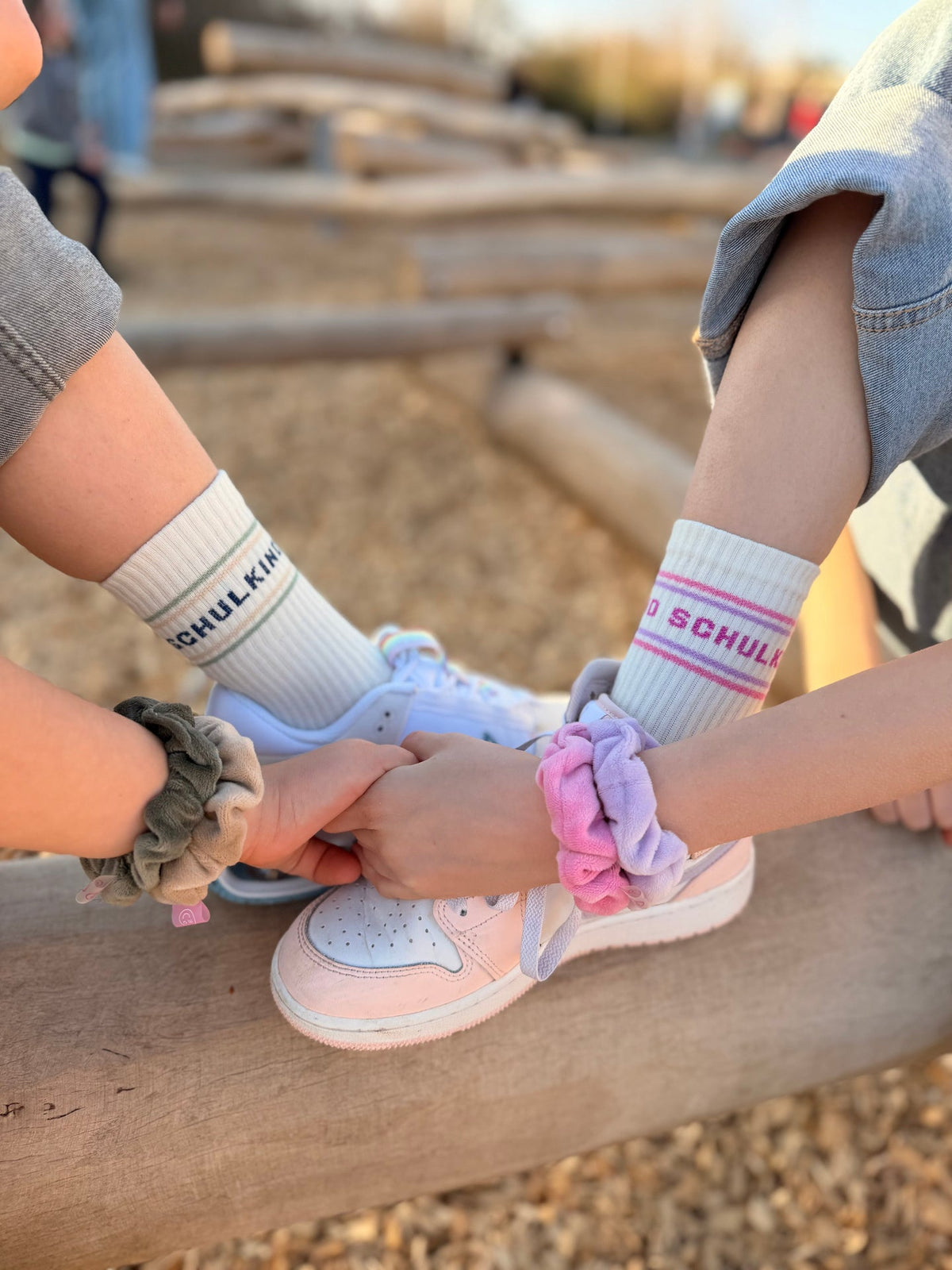 Chaussettes Schulkind rose pastel – vue produit 3