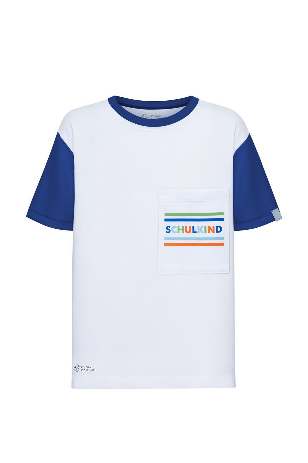 T-shirt Schulkind bleu – vue produit 1