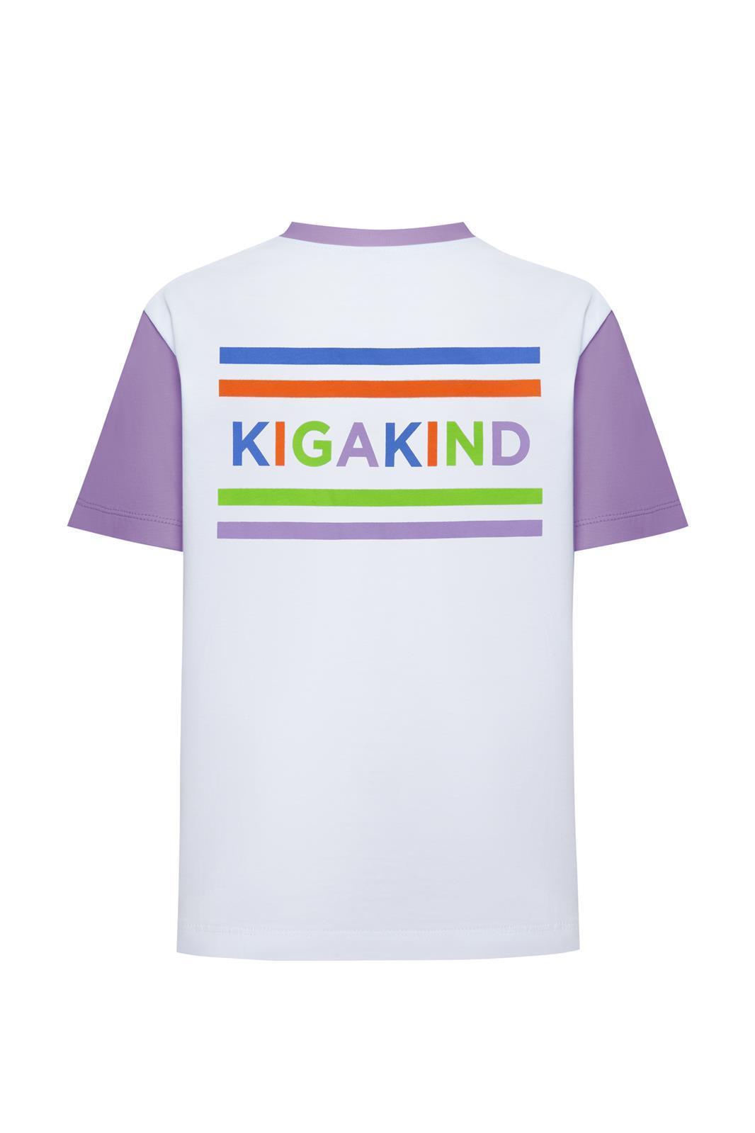 T-shirt KIGAKIND violet – vue produit 2