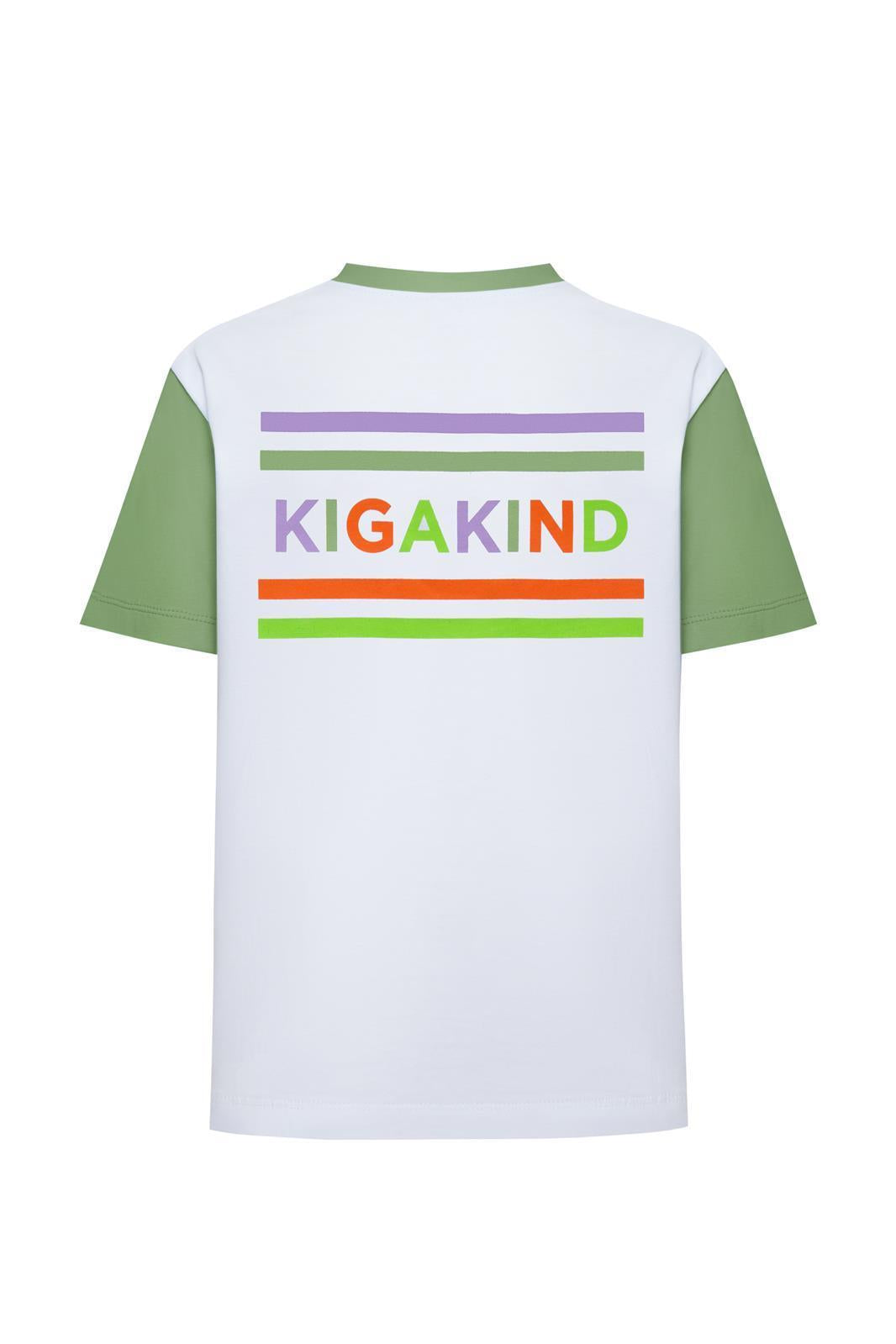 T-shirt KIGAKIND vert – vue produit 2