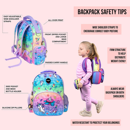 Enfant Sac à dos scolaire – Narwhal & Seahorse Nursery Sac