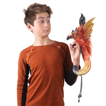 Marionnette-bracelet à doigt Oiseau de feu
