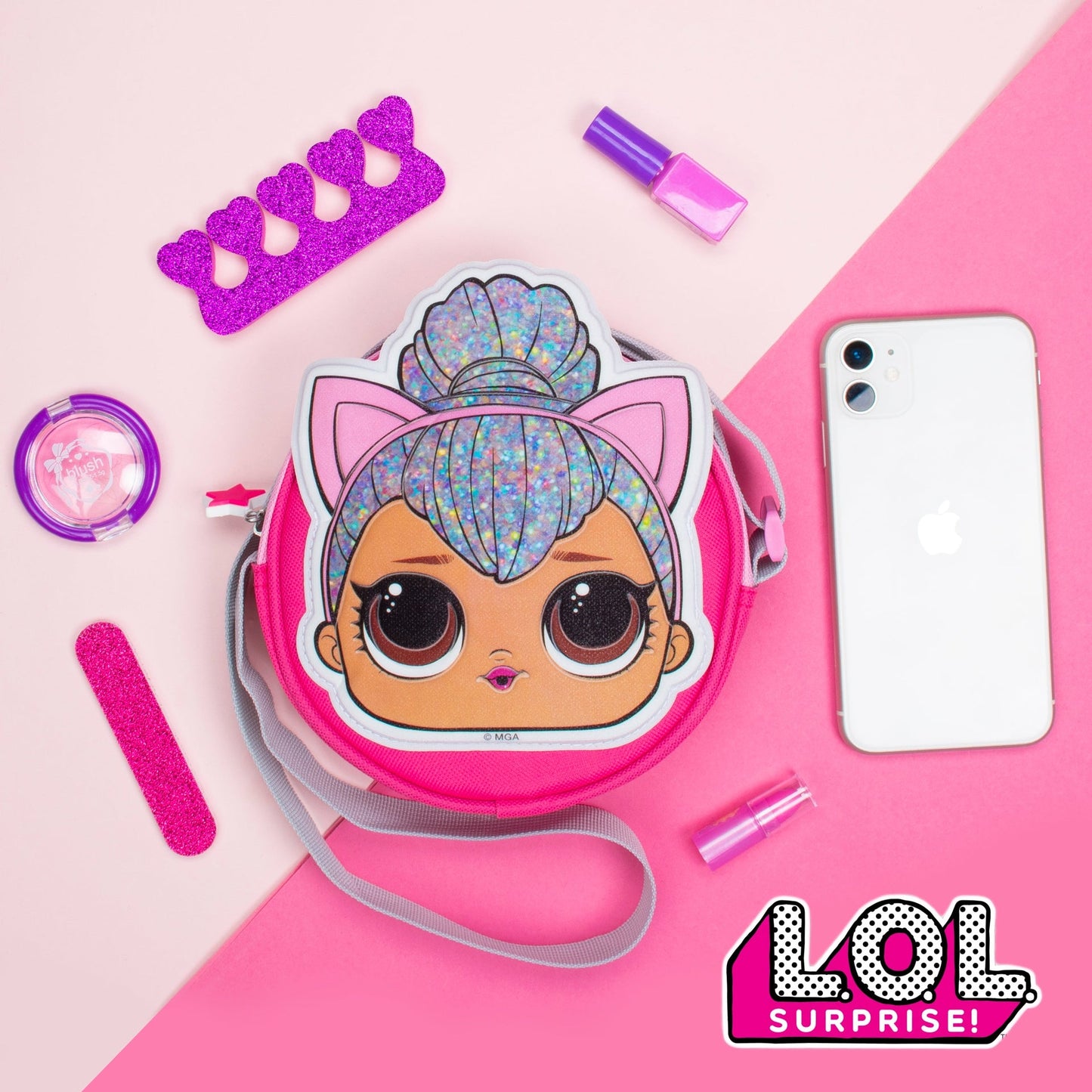 L.O.L pailleté Sac bandoulière – Kitty Queen