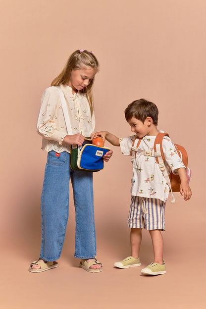 Lunchbag Kinder Elsa Dreifarbig Elektrisch Blau