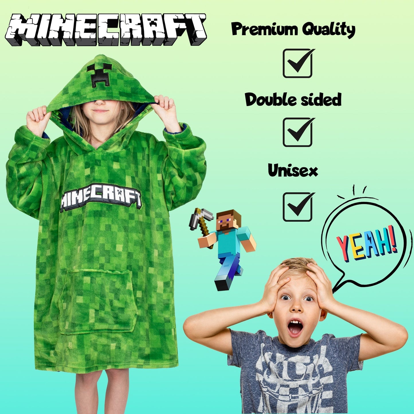 Minecraft Oversized Sweat à capuche Couverture