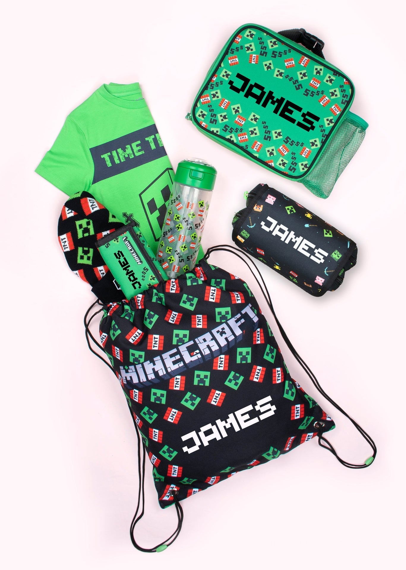 Trousse scolaire – Minecraft noir