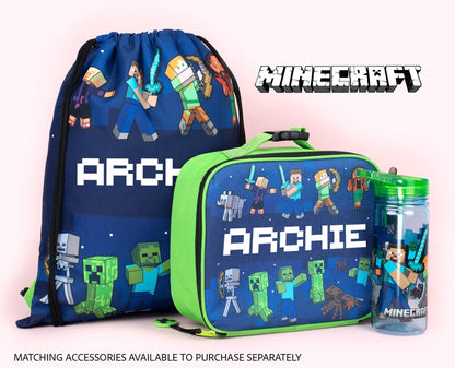Official Minecraft Minecraft bleu Sac à cordon | enfant PE Sac