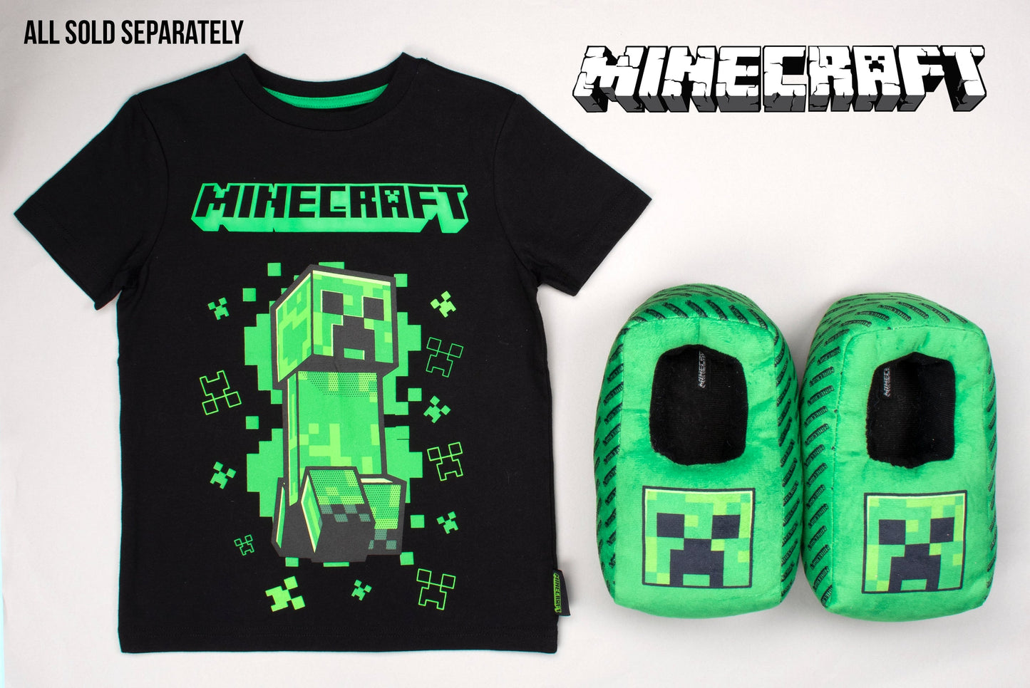Minecraft Creeper T Shirt – noir