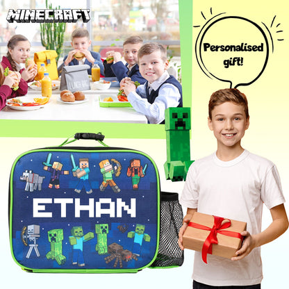 Sac repas – Minecraft bleu
