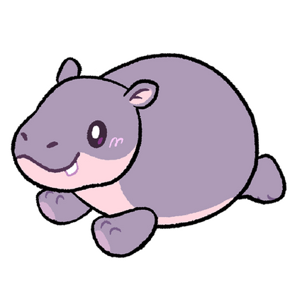 Plüschtier Mini Squishable – Zwergflusspferd