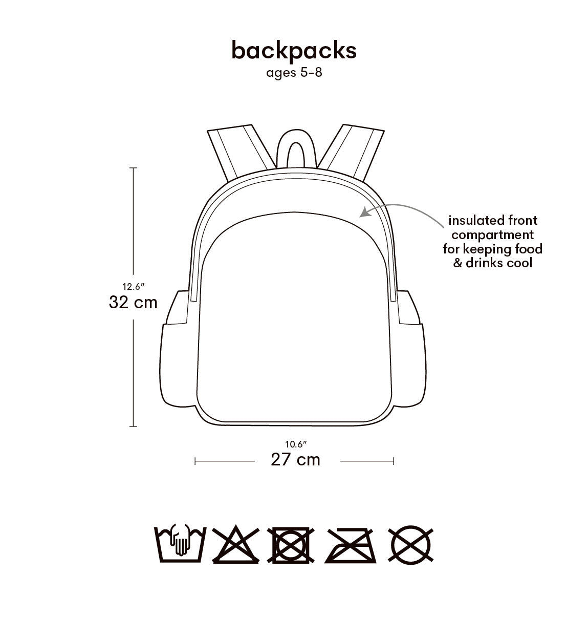 Sac à dos enfant - Espace – vue 5 – A Little Lovely Company