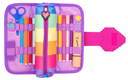 Pixel Heart scolaire Trousse scolaire for enfant