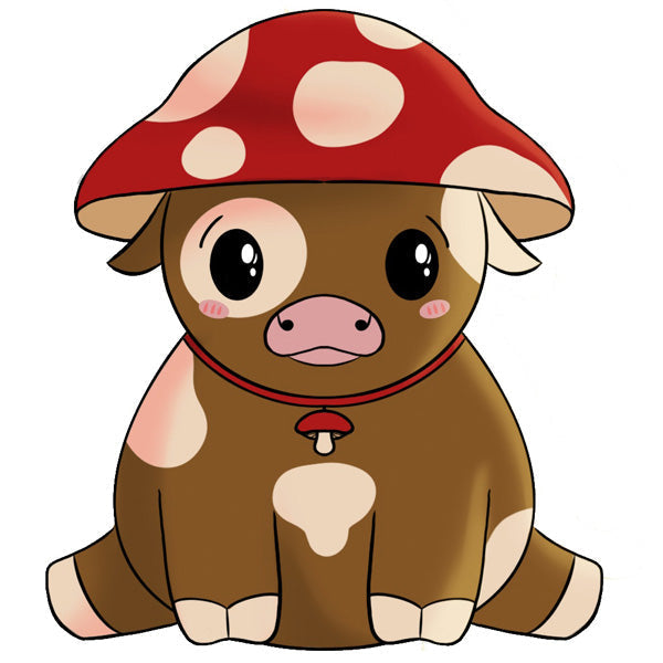Plüschtier Mini Squishable – Kuhpilz