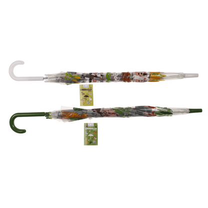 Transparenter Regenschirm für Kinder mit Tieren