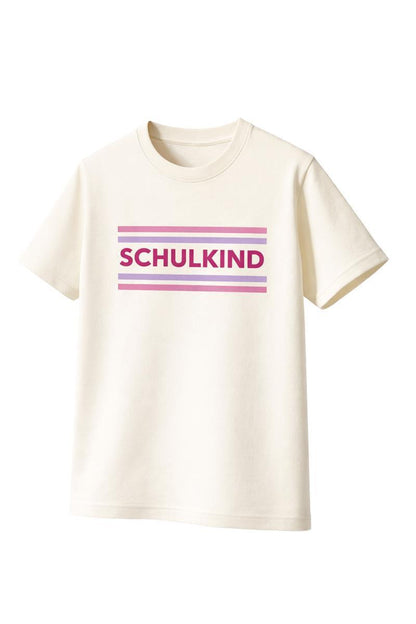 T-shirt Schulkind rose pastel – vue produit 1