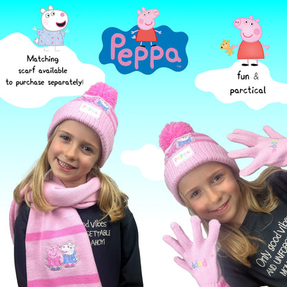 Peppa Pig Children's Winter Hat & Gloves Set