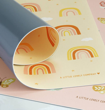 Set de table enfant - Arcs-en-ciel – vue 3 – A Little Lovely Company