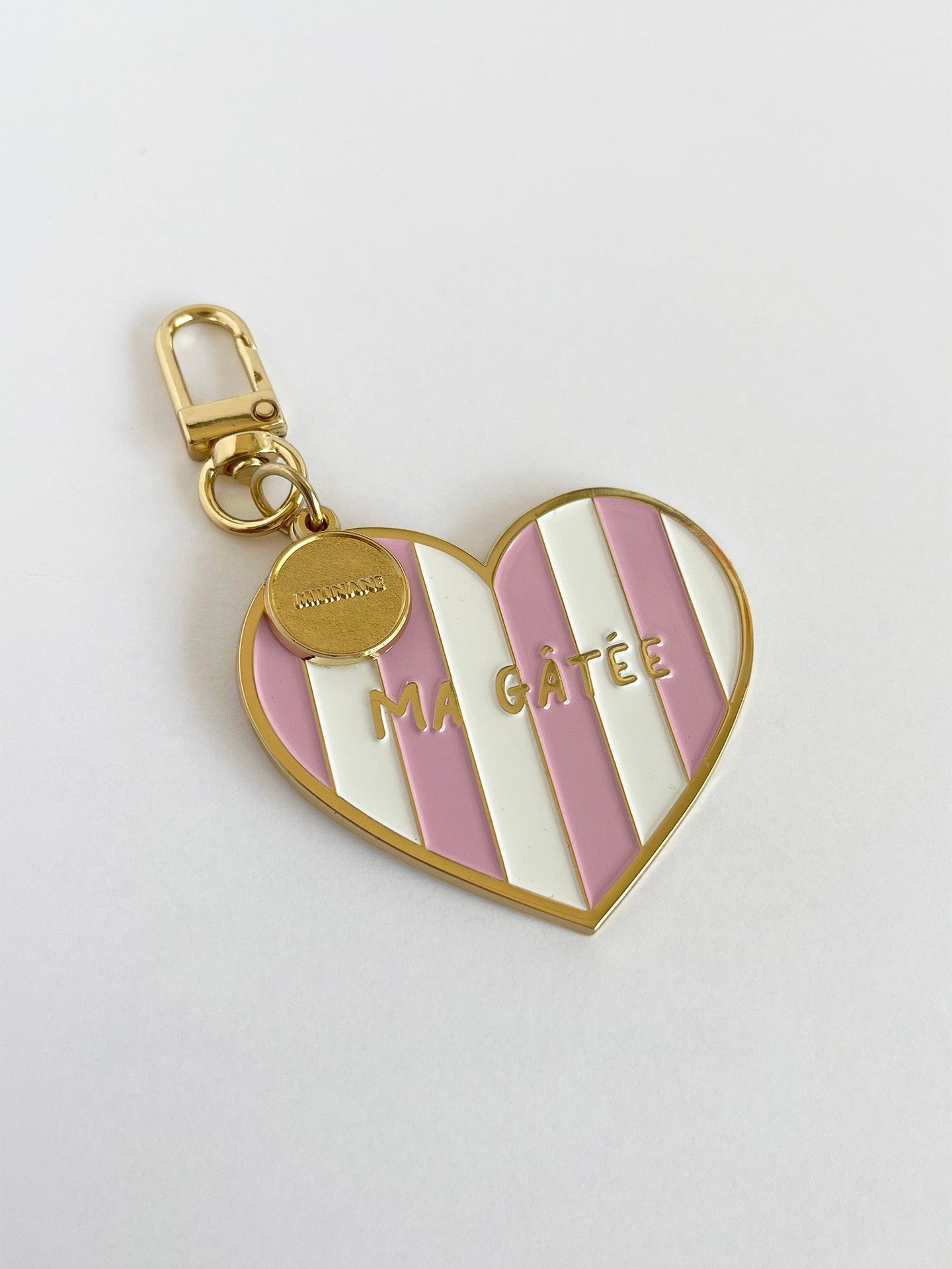 Enameled charm keyring - ZOÉ