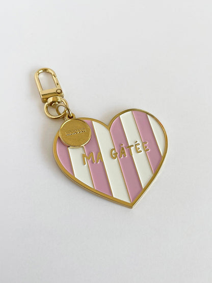 Enameled charm keyring - ZOÉ