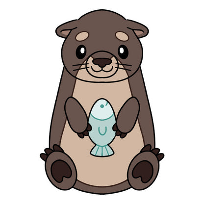 Peluche Mini Squishable – Loutre de Rivière