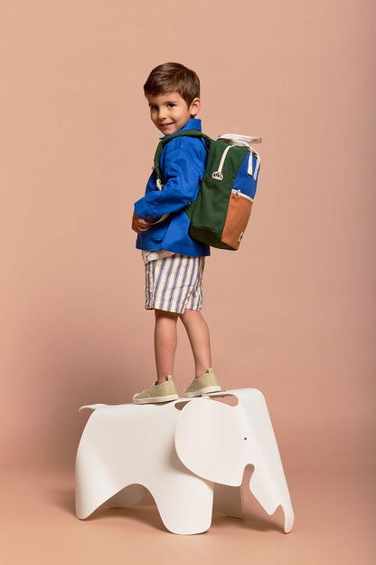 Rucksack Arthur Dreifarbig Elektrisches Blau