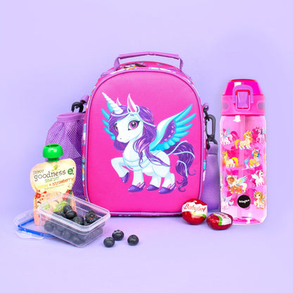 Gourde avec paille 600 ml – magique licorne