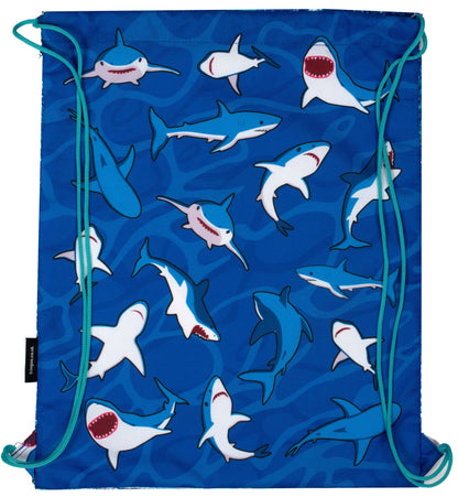 Pailletten-Kordelzugrucksack – Haifischumarmung