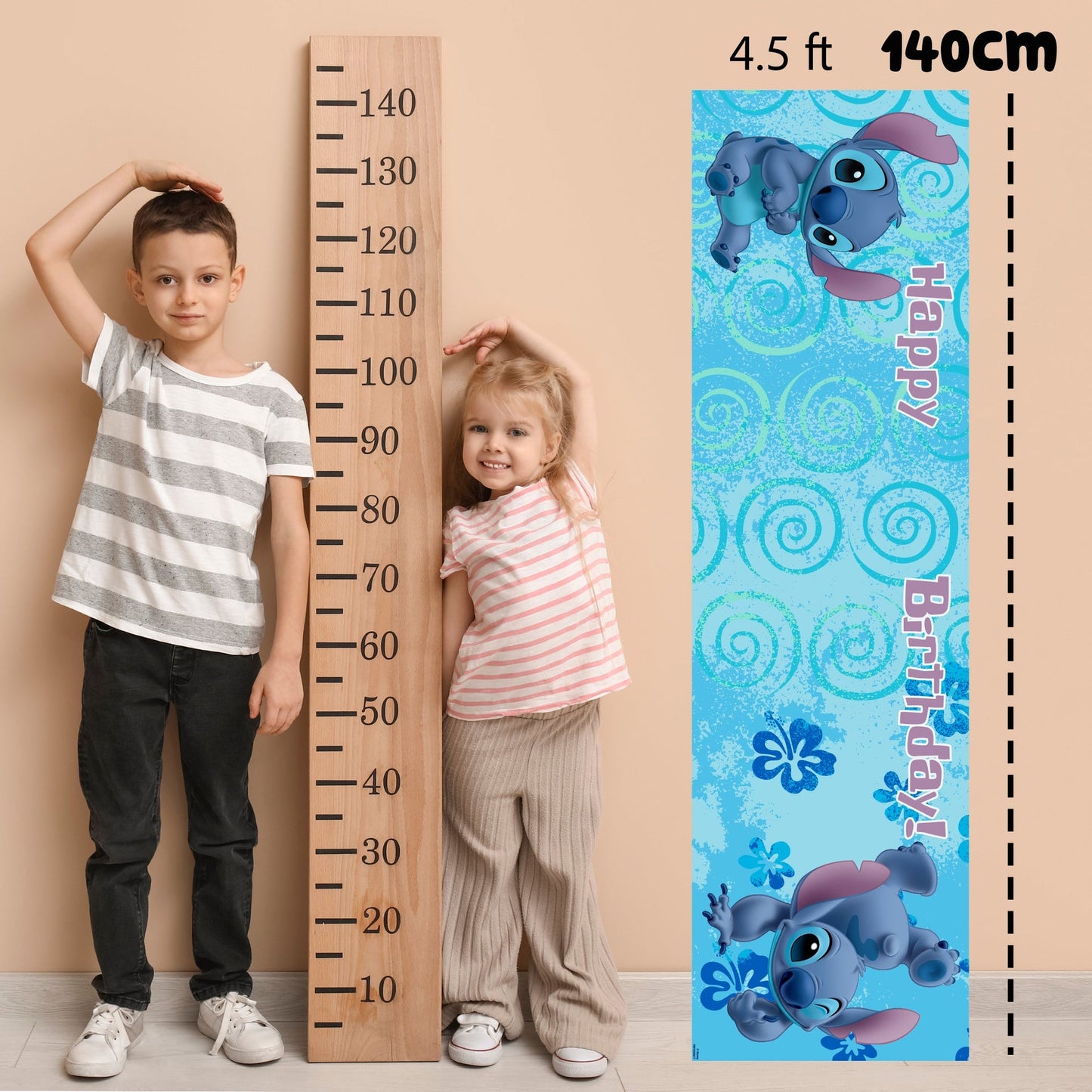 Disney Stitch Birthday Banner fille