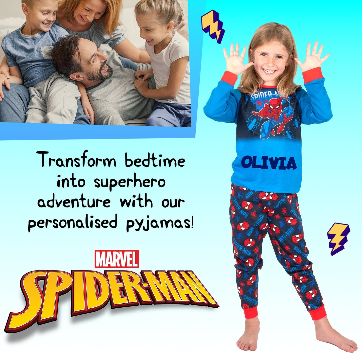 Marvel Spider-Man Christmas Pyjama-bleu