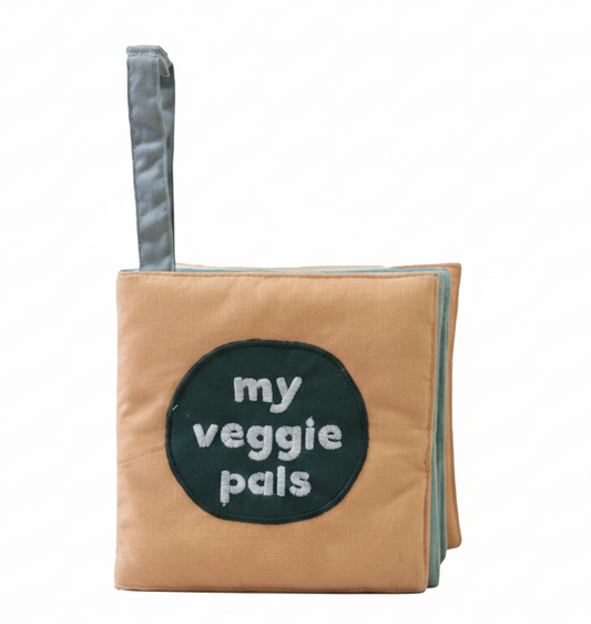 Sensorisches Stoffbuch mit Knistereffekt Veggie Pals